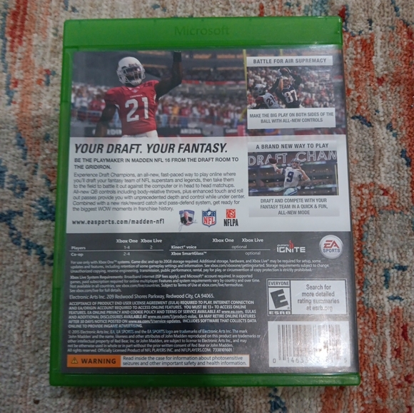 Madden NFL 16 (Microsoft Xbox One, 2015) - Picture 2 of 4